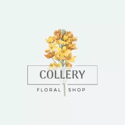Elegant Yellow Floral Arrangement for Your Florist Logo Template