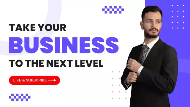 Elevate Your Business Success Journey YouTube Thumbnail Template