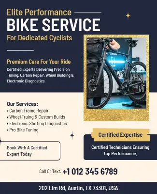 Elite Performance Bike Service Flyer Template