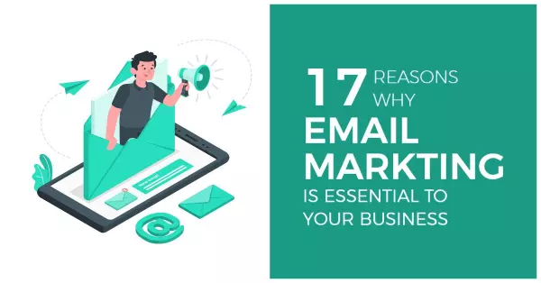 Email Marketing Importance Illustrated with Green Graphics Banner Template