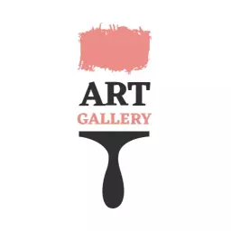 Embrace Creativity with a Coral Art Gallery Logo Template