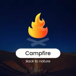 Embrace Nature's Warmth with a Campfire Logo Template
