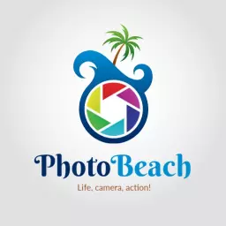 Embrace the Colorful Moments with Beach Photography Logo Template