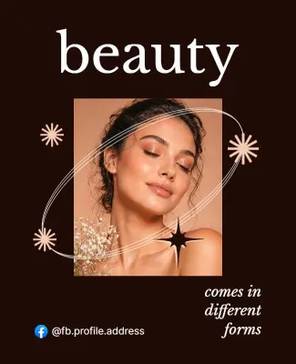 Embrace Unique Beauty Poster Template