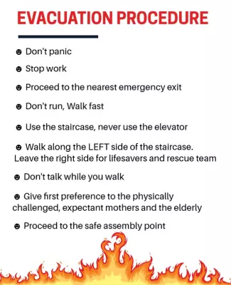 Emergency Evacuation Procedure Instructions Flyer Template