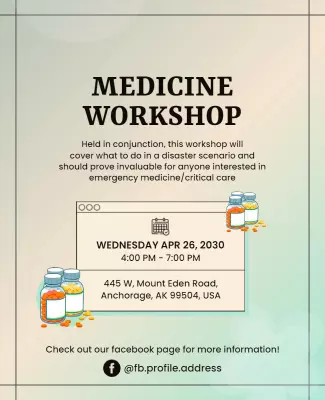 Emergency Medicine Workshop Flyer Template
