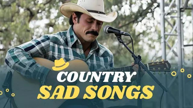 Emotional Country Music Sad Songs YouTube Thumbnail Template