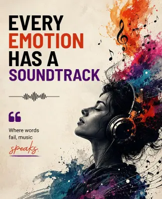 Emotional Music Experience Poster Template