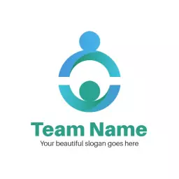 Emphasizing Collaboration in a Team with Interlocking Shapes Logo Template