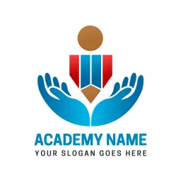 Emphasizing Knowledge and Growth in Education Academy Logo Template