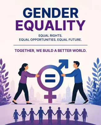 Empowering Communities for Gender Equality Poster Template