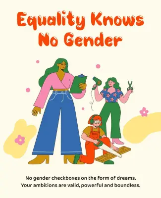 Empowering Gender Equality Advocacy Poster Template