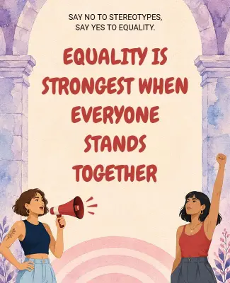 Empowering Gender Equality Awareness Poster Template