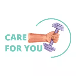 Empowering Purple Dumbbell Emphasizing Fitness Care Logo Template