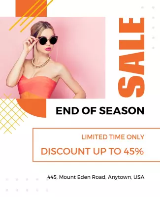 End Of Season Fashion Sale Flyer Template