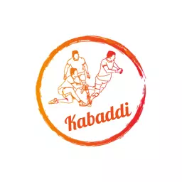 Energetic Action Scene of Players Competing in Kabaddi Logo Template