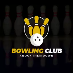Energetic Bowling Theme Showcasing Club Spirit and Fun Logo Template