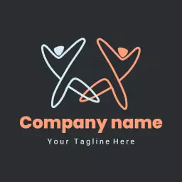 Energetic Dance Moves Representing Joyful Expression Logo Template