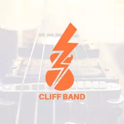 Energetic Orange Lightning Symbol for Rock Band Logo Template