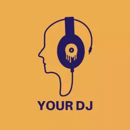 Energetic Yellow Background Featuring Your DJ Design Logo Template