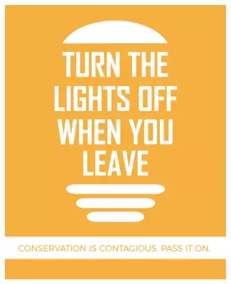 Energy Conservation Awareness Flyer Template