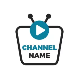 Engaging Blue and Black Design for YouTube Channel Logo Template