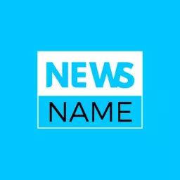 Engaging Blue and White Logo for Breaking News Updates Logo Template
