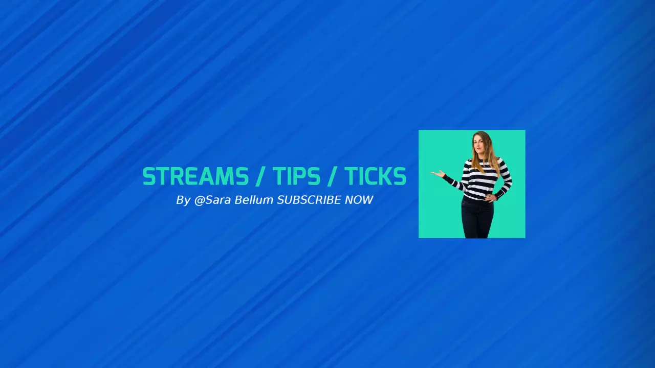 Engaging Blue Background YouTube Tips and Tricks Banner Template