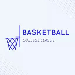Engaging Blue Basketball College League Competition Logo Template