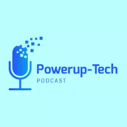 Engaging Blue Podcast Logo Featuring Digital Soundwaves Logo Template