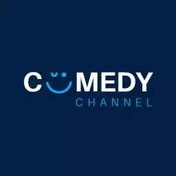 Engaging Blue Theme Highlighting Humor for YouTube Channel Logo Template