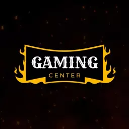 Engaging Flame and Banner Design for Gaming Center Logo Template