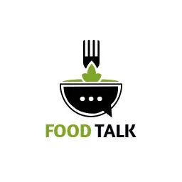Engaging Food-Related Discussions with Communication Logo Template