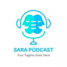 Engaging Light Blue and Teal Design for Podcast Logo Template