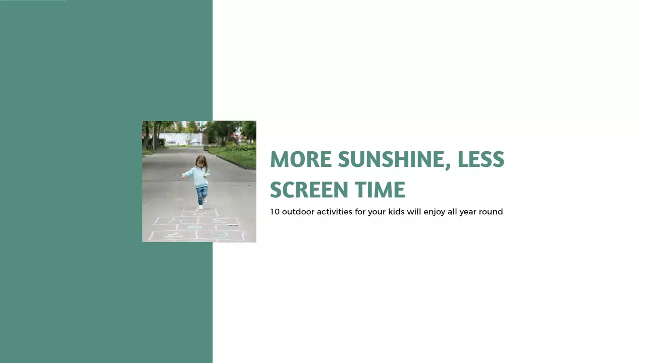 Engaging Outdoor Activities for Kids YouTube Banner Template