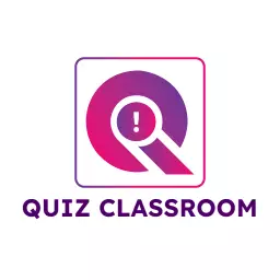 Engaging Pink and Purple Interactive Quiz Classroom Logo Template