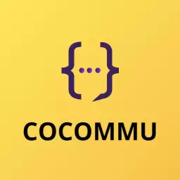 Engaging Purple and Yellow Design Showcasing Communication Logo Template