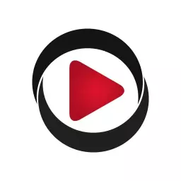 Engaging Red Play Button Design for YouTube Channel Logo Template