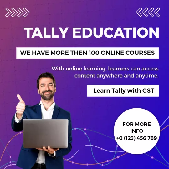 Engaging Tally Education Courses with Online Learning Ad Template