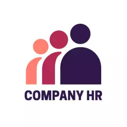 Engaging Team Communication with Modern HR Solutions Logo Template
