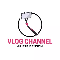 Engaging Vlog Channel Design with Smartphone and Colors Logo Template