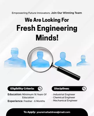 Engineering Recruitment Opportunity Flyer Template