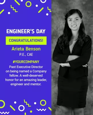 Recognition Celebration Engineers Day Flyer Template