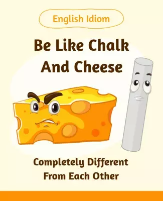English Idiom Explanation Flyer Template