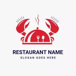 Enjoy Delicious Seafood Dining with Elegant Restaurant Logo Template