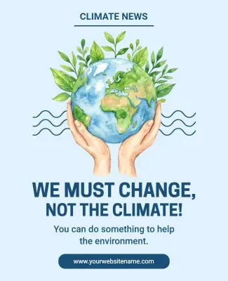 Environmental Awareness Campaign Poster Template