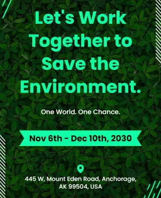 Environmental Awareness Event Flyer Template
