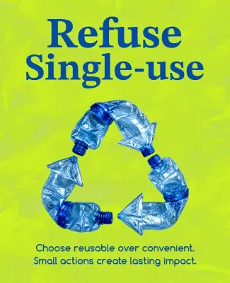 Environmental Awareness Recycling Campaign Poster Template