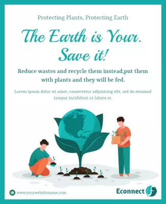 Environmental Conservation Awareness Flyer Template