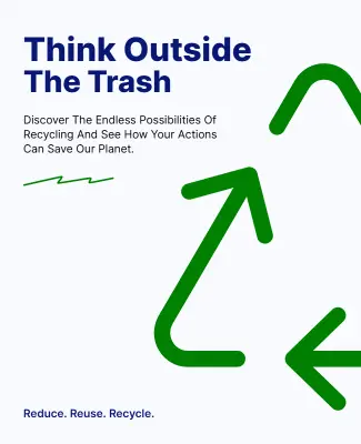 Environmental Impact Recycling Campaign Poster Template